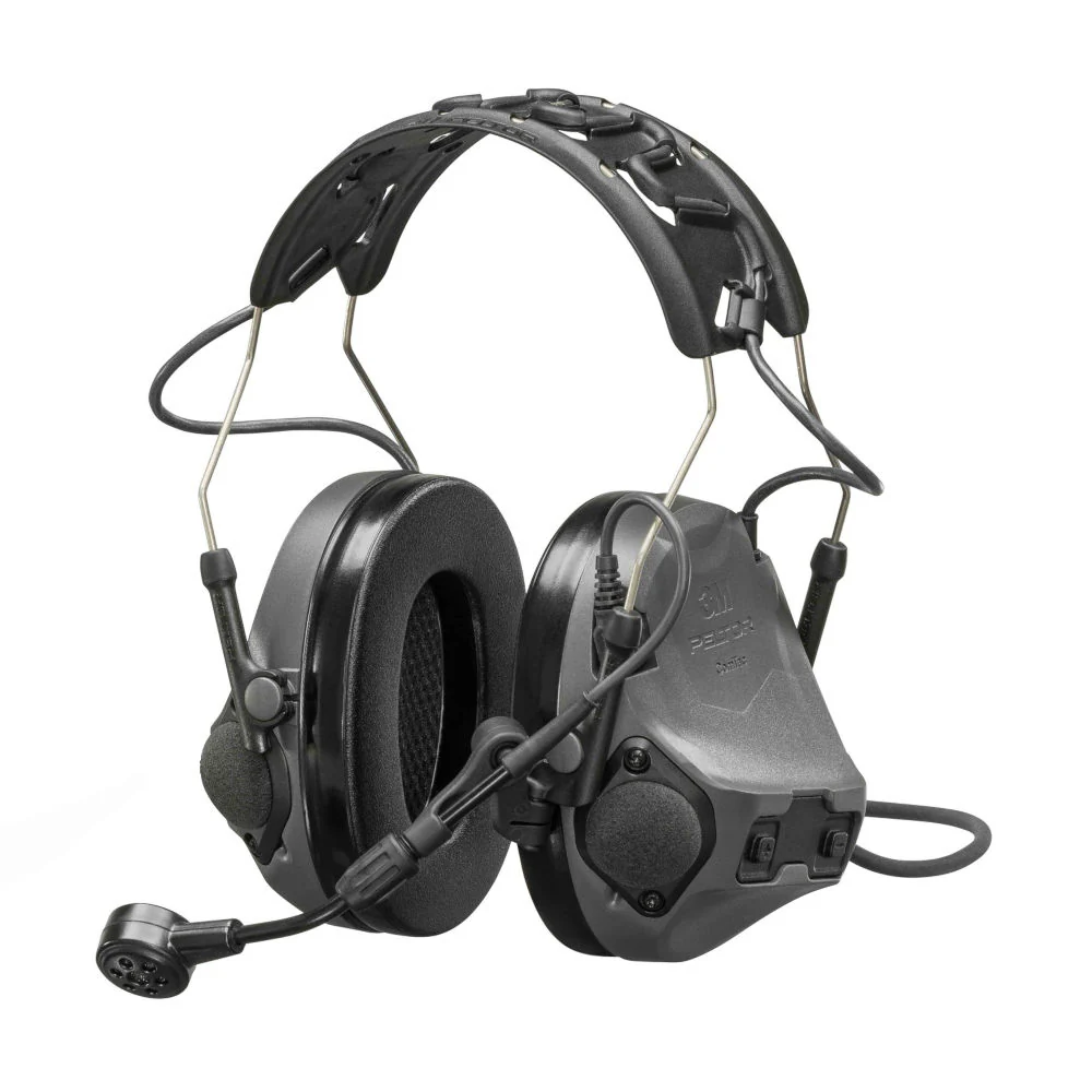 3M Peltor - ComTac VIII Høreværn 4-benet 29 dB // Koksgrå