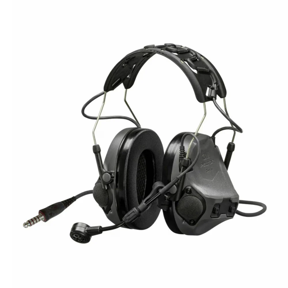3M Peltor - ComTac VIII Høreværn 5-benet 29 dB // Koksgrå