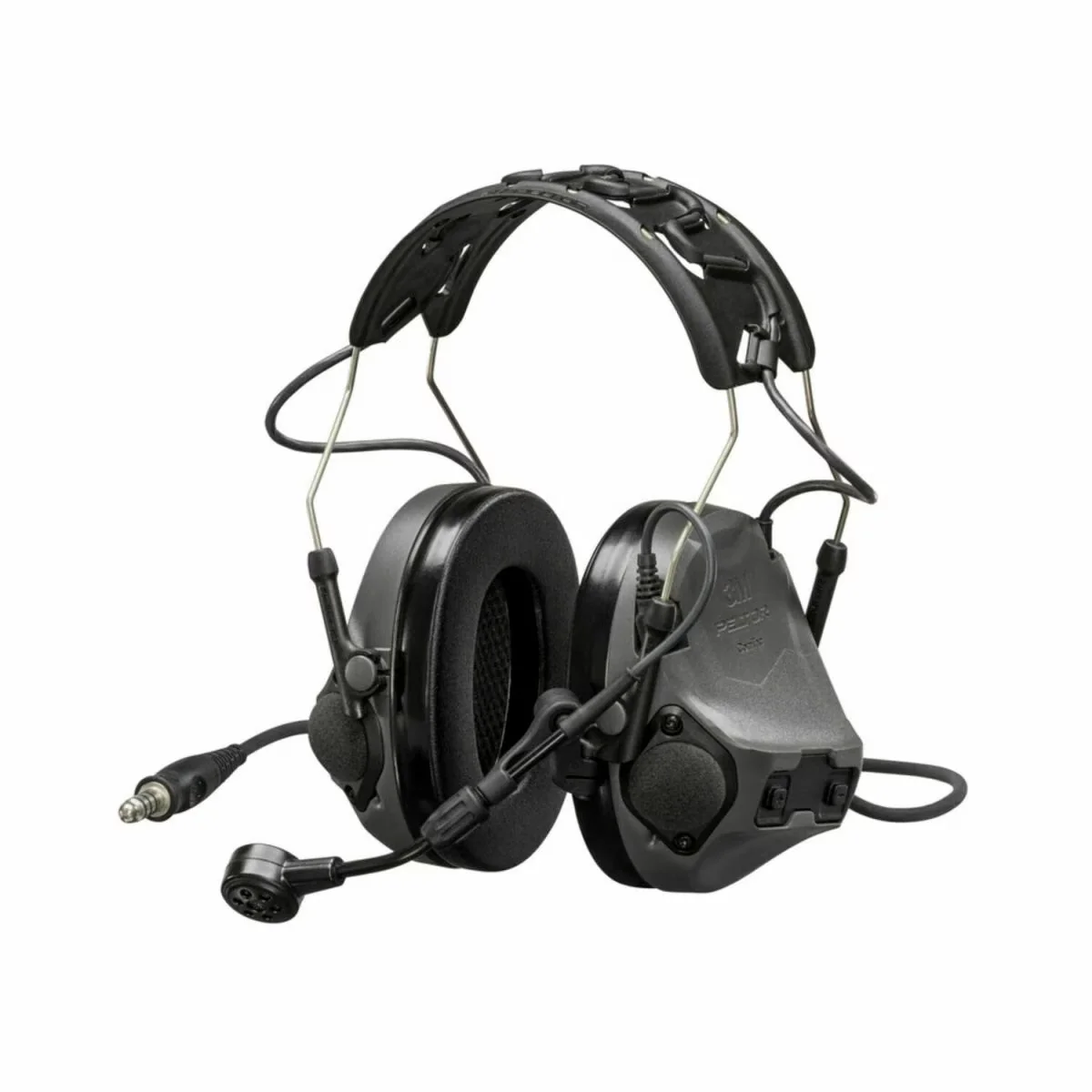 3M Peltor - ComTac VIII Høreværn NATO Wire  29 dB // Koksgrå