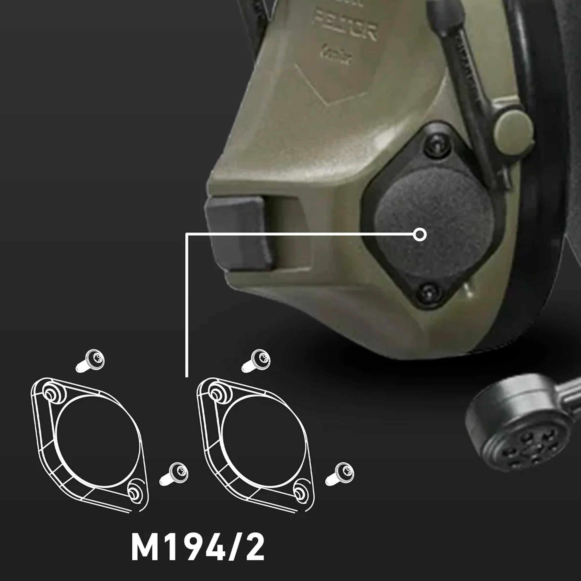 3M Peltor - Mikrofonvindhætte M194/2, 2 Stk. - Image 2