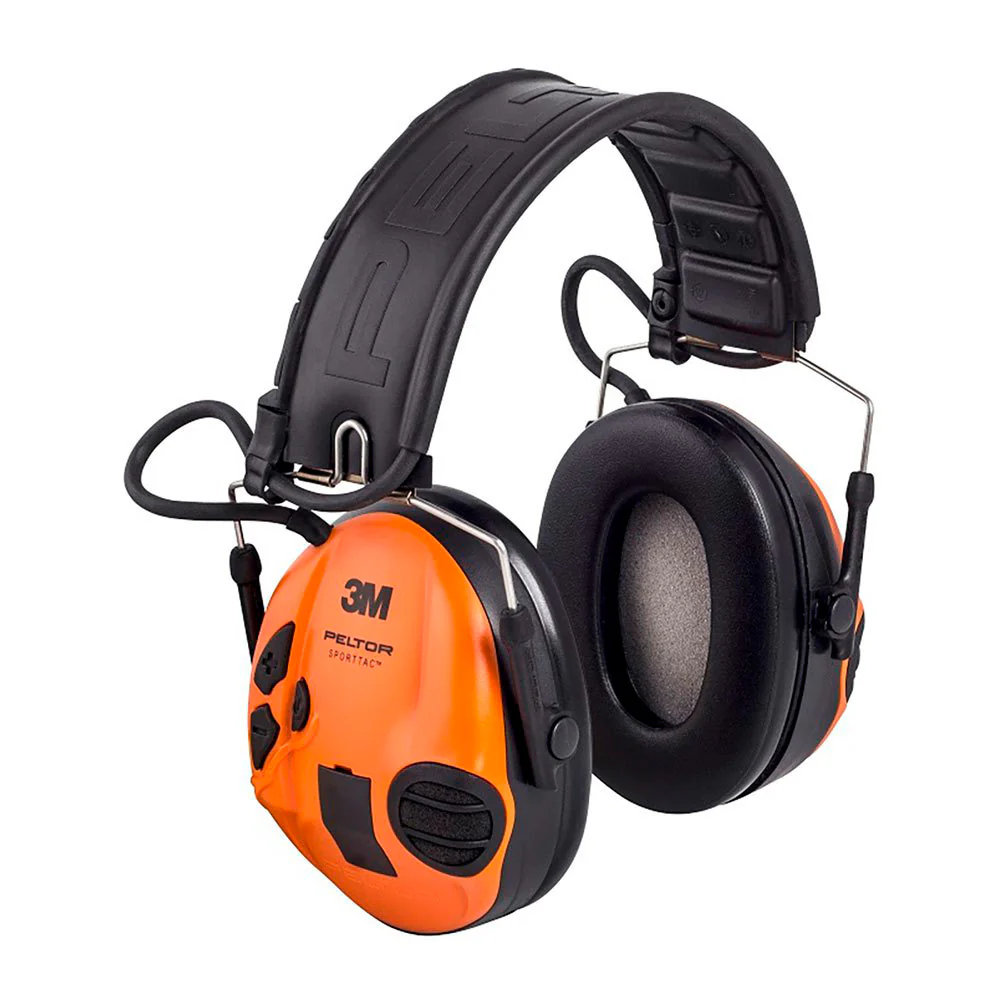 3M Peltor - SportTac Høreværn 26dB // Grøn/Orange Kopper - Image 2