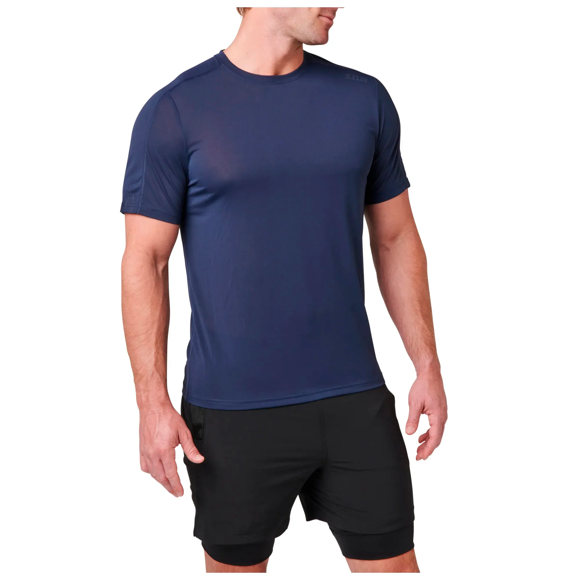 5.11 - No Mercy PT-R Kortærmet T-shirt // Pacific Navy - Image 3