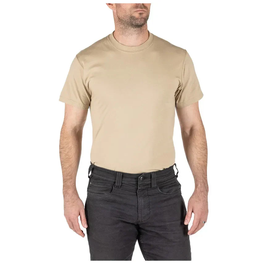 5.11 - Utili-T Crew T-shirt 3-pak // Lys Sand / Tan - Image 2