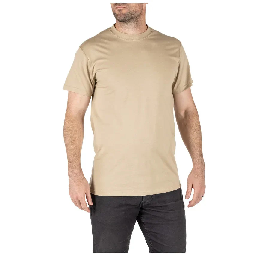 5.11 - Utili-T Crew T-shirt 3-pak // Lys Sand / Tan - Image 4