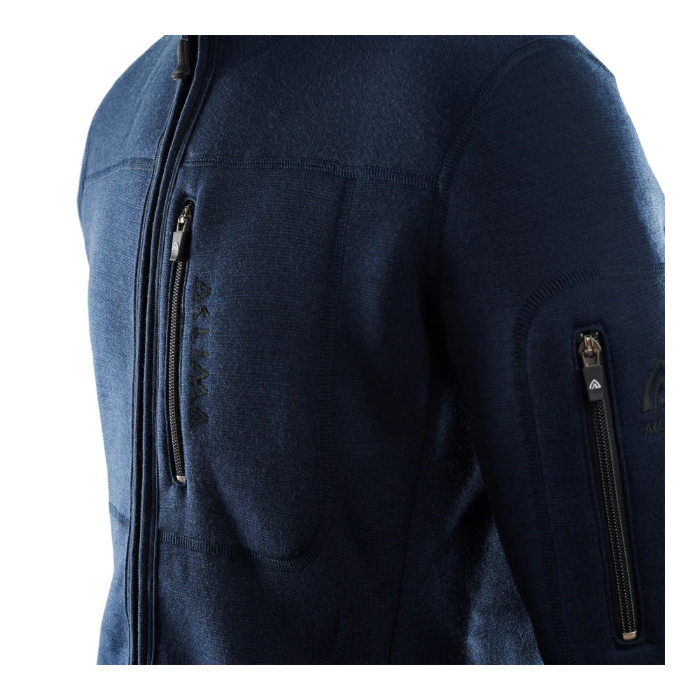 Aclima - FleeceWool Herre Jakke // Navy Blå - Image 3