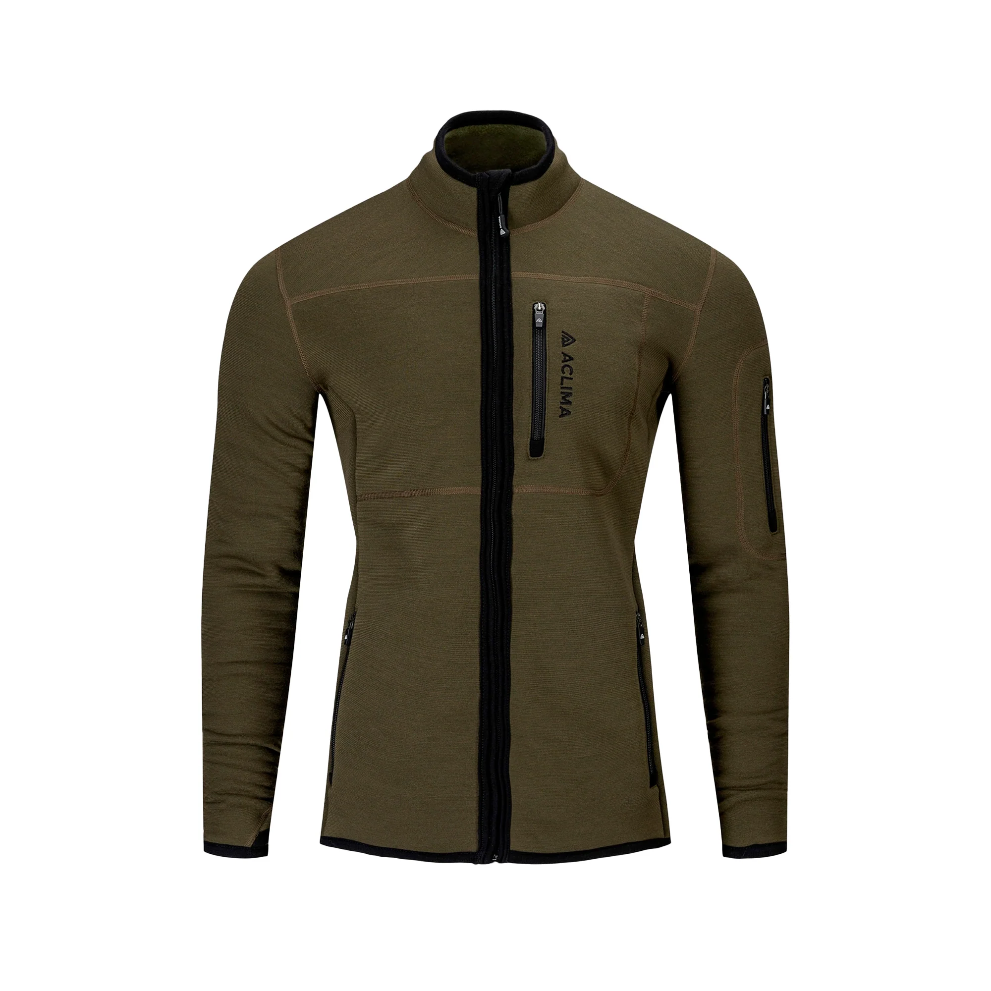 Aclima - FleeceWool V2 Herre Jakke // Tamac