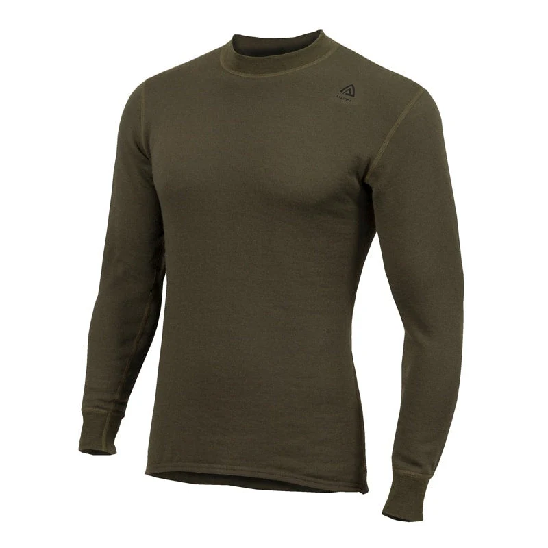 Aclima - HotWool 230g Unisex Crew Neck Uldtrøje // Olivengrøn
