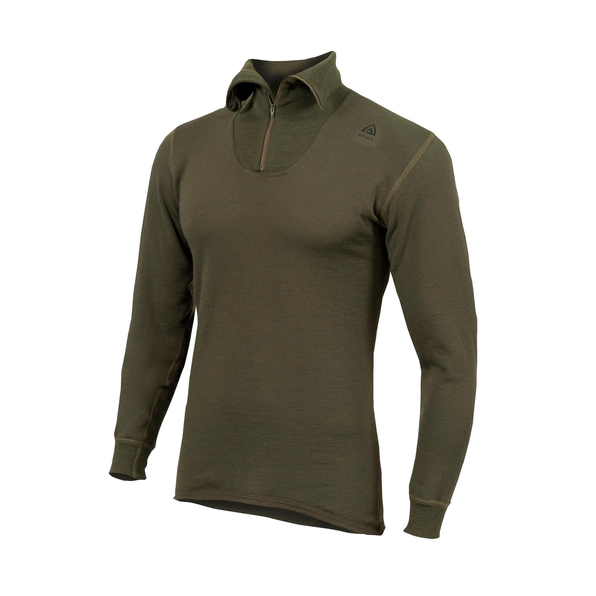 Aclima - HotWool 230g Unisex Polo // Olivengrøn