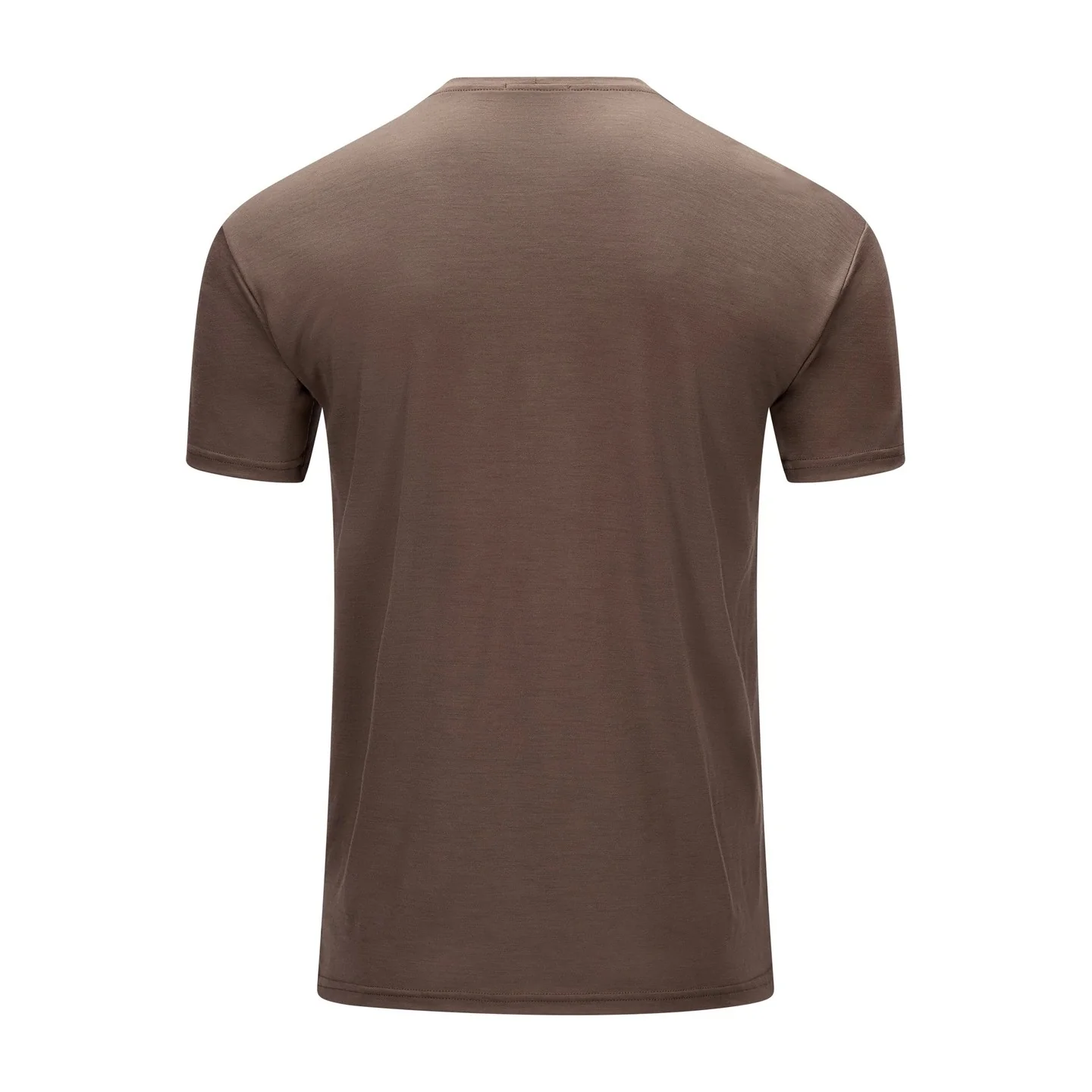 Aclima - LightWool 140 Herre T-Shirt // Dark Earth - Image 2