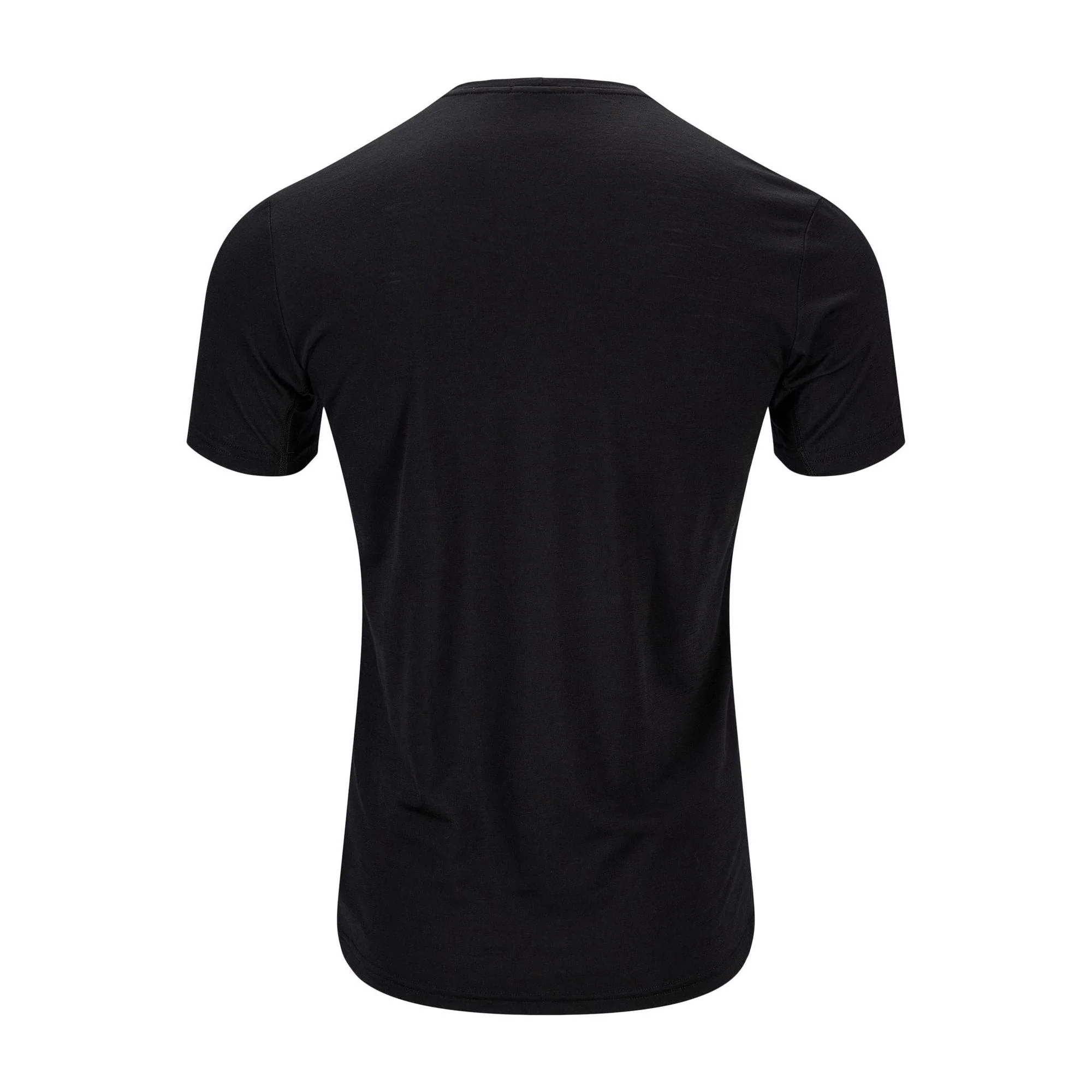 Aclima - LightWool 140  Herre Trail T-shirt // Sort - Image 2