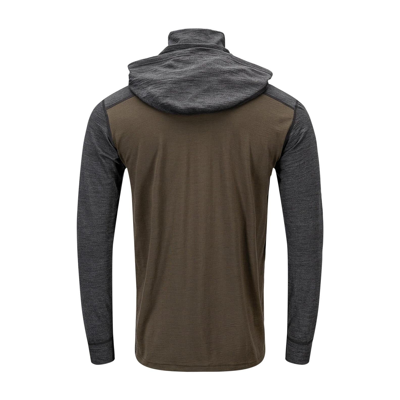 Aclima - LightWool 180 Herre Hoodie // Tarmac/Marengo - Image 2