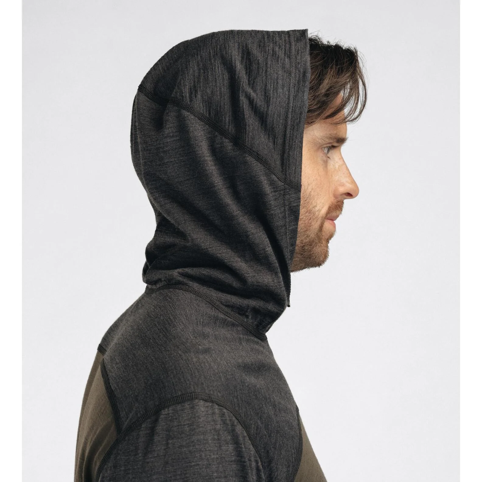 Aclima - LightWool 180 Herre Hoodie // Tarmac/Marengo - Image 8