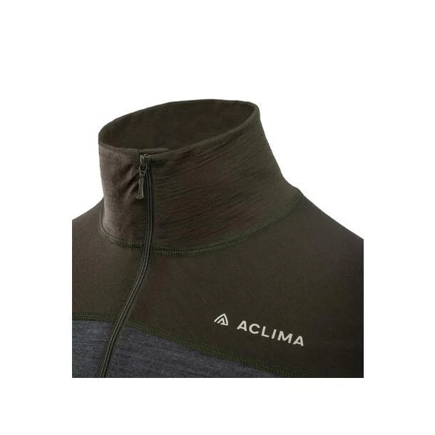 Aclima - LightWool 180 Herre Polo Med LynlĂĽs // Tarmac/Marengo - Image 3