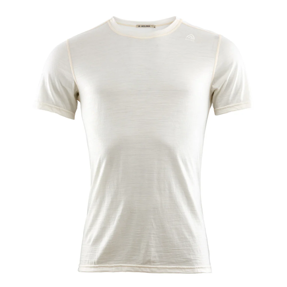 Aclima - LightWool Undershirt Herre T-shirt // Hvid
