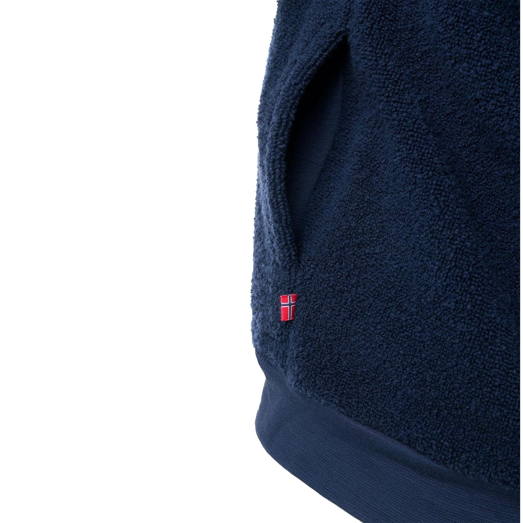 Aclima - ReBorn Terry Herre Jakke // Navy Melange - Image 4