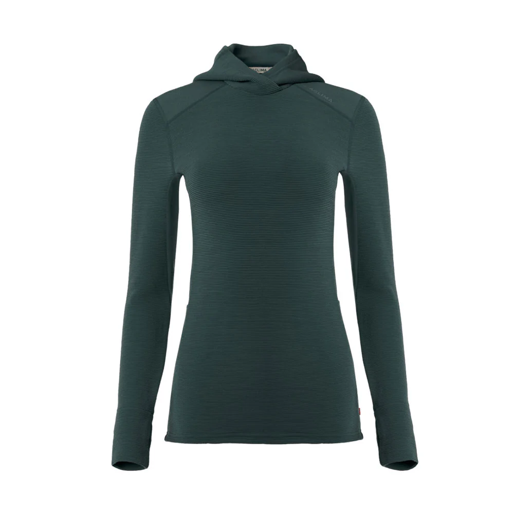 Aclima - StreamWool 400g Dame Hoodie // Grøn