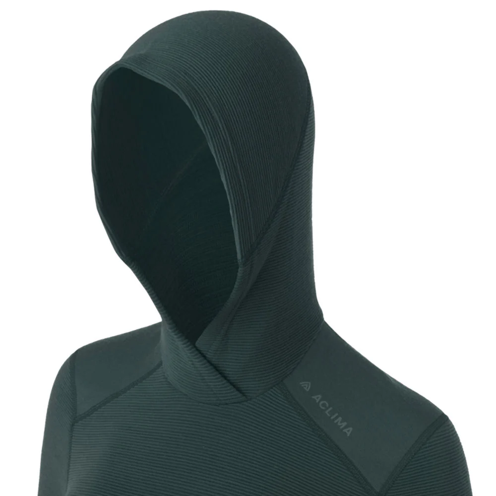 Aclima - StreamWool 400g Dame Hoodie // Grøn - Image 3