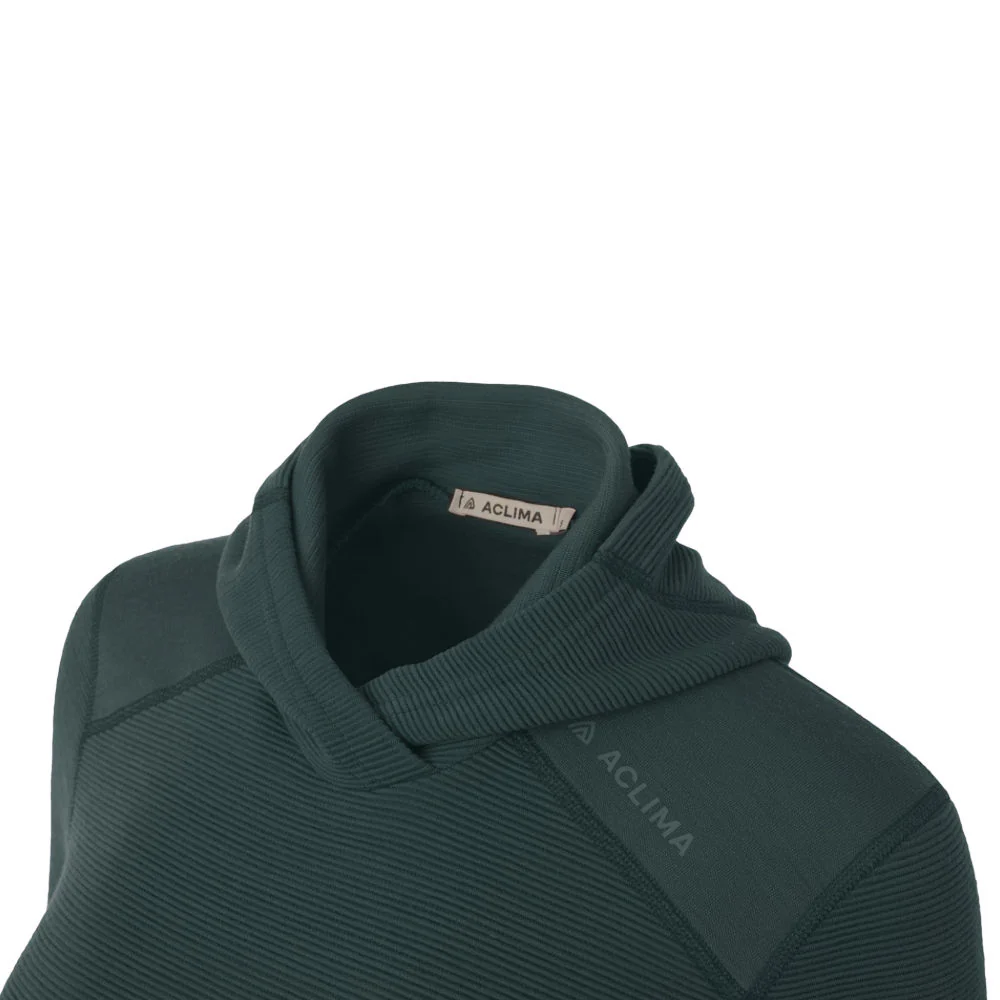Aclima - StreamWool 400g Dame Hoodie // Grøn - Image 4