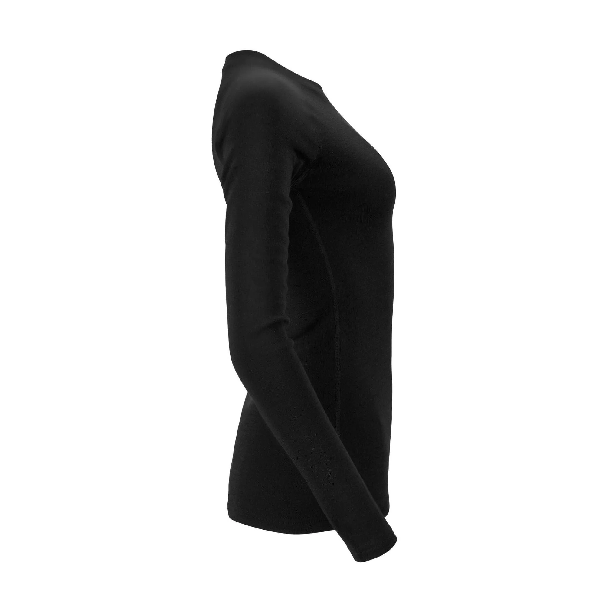 Aclima - WarmWool 200g Dame Uldundertrøje // Sort - Image 3