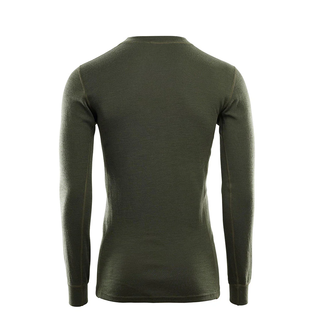 Aclima - WarmWool 200g Herre Crew Neck Uldtrøje // Olivengrøn - Image 2