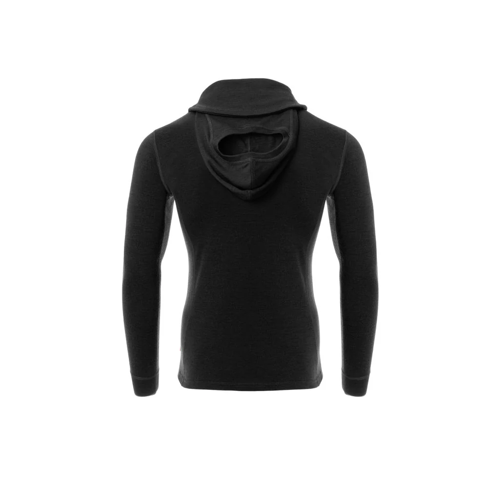 Aclima - WarmWool 200g Herre Hoodsweater V2 // Sort - Image 2