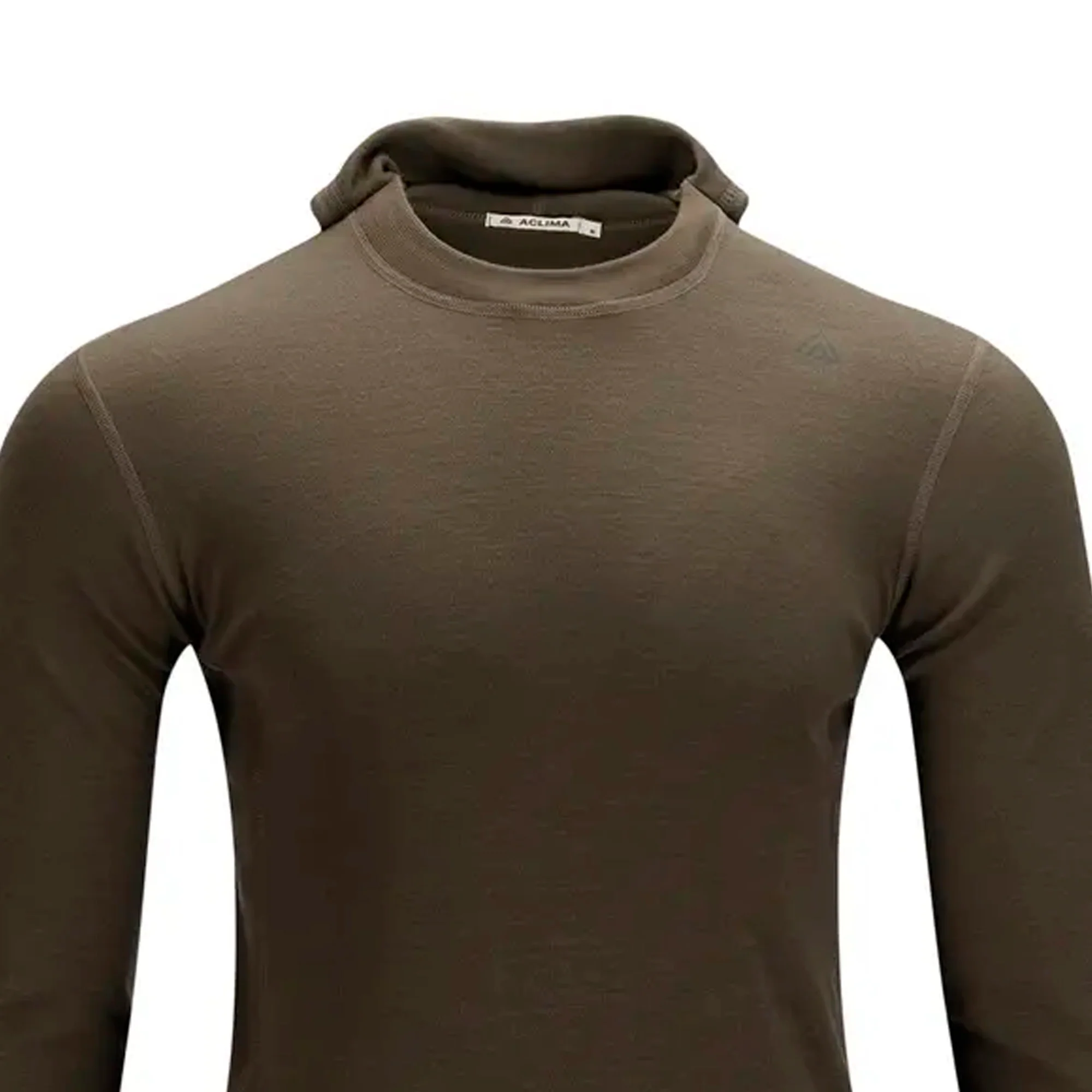 Aclima - WarmWool 200g Herre Hoodsweater V2 // Tarmac - Image 5