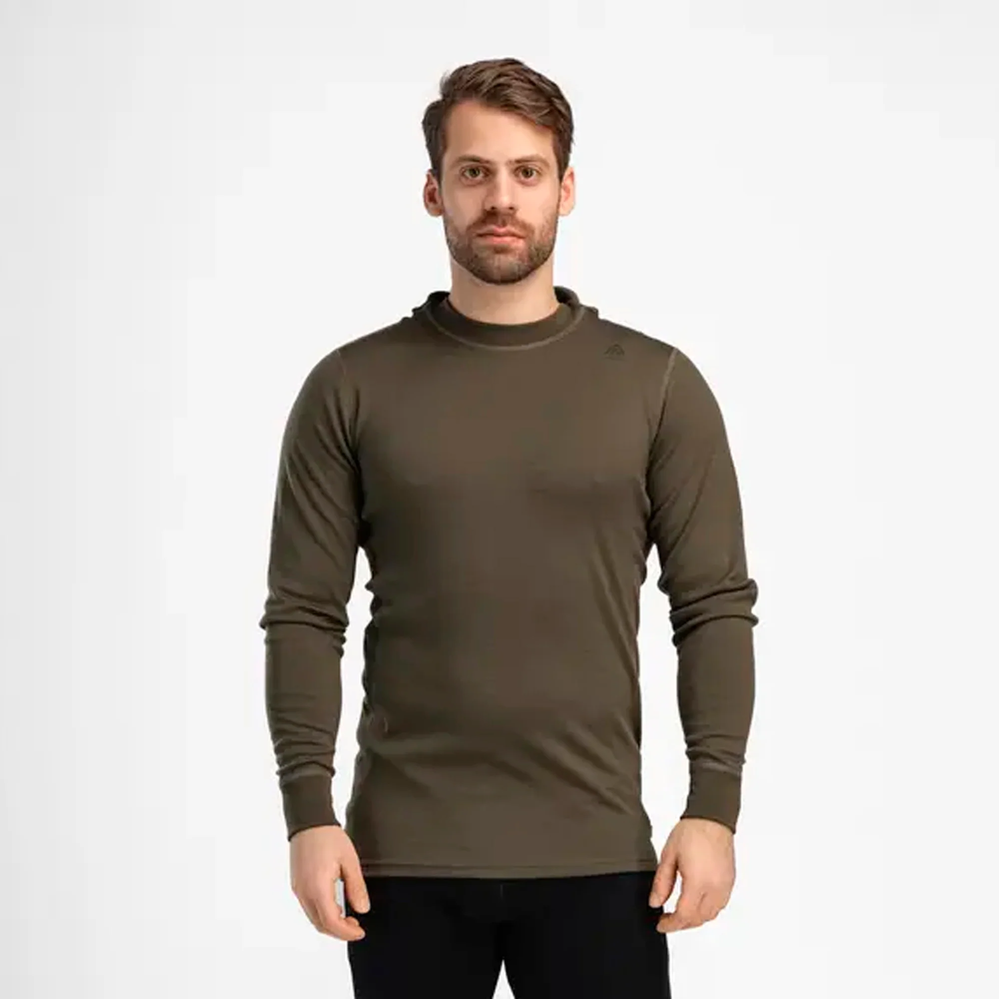 Aclima - WarmWool 200g Herre Hoodsweater V2 // Tarmac - Image 6