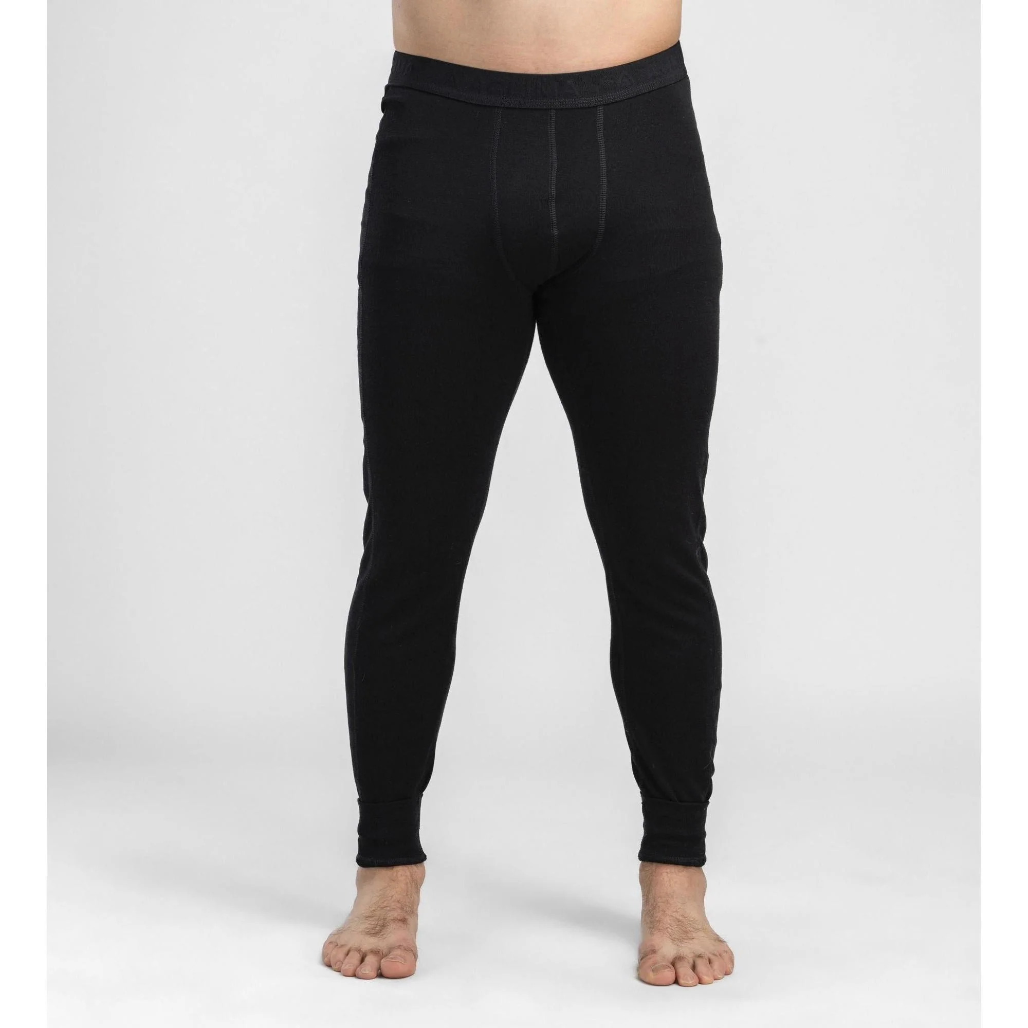 Aclima - WarmWool 200g Herre Lange Underbukser // Sort - Image 4