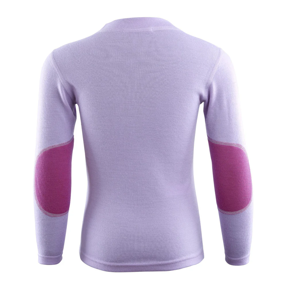 Aclima - WarmWool Børnetrøje // Lilla / Pink - Image 2