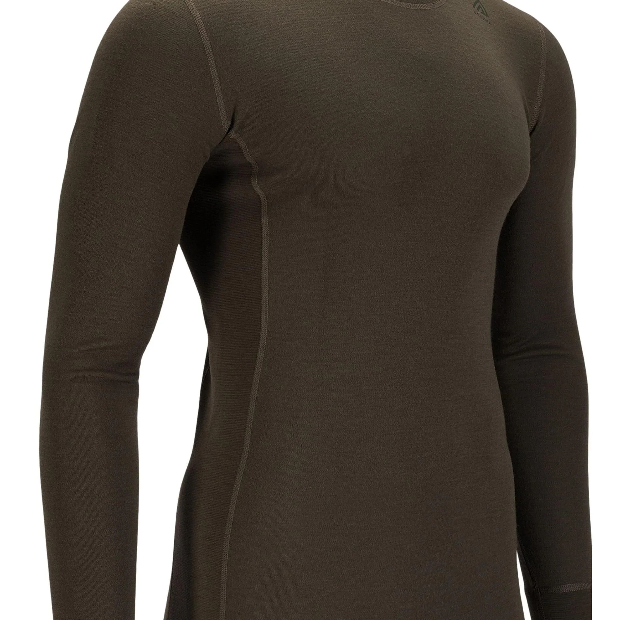 Aclima - WarmWool Crewneck Herre // Olivengrøn - Image 3