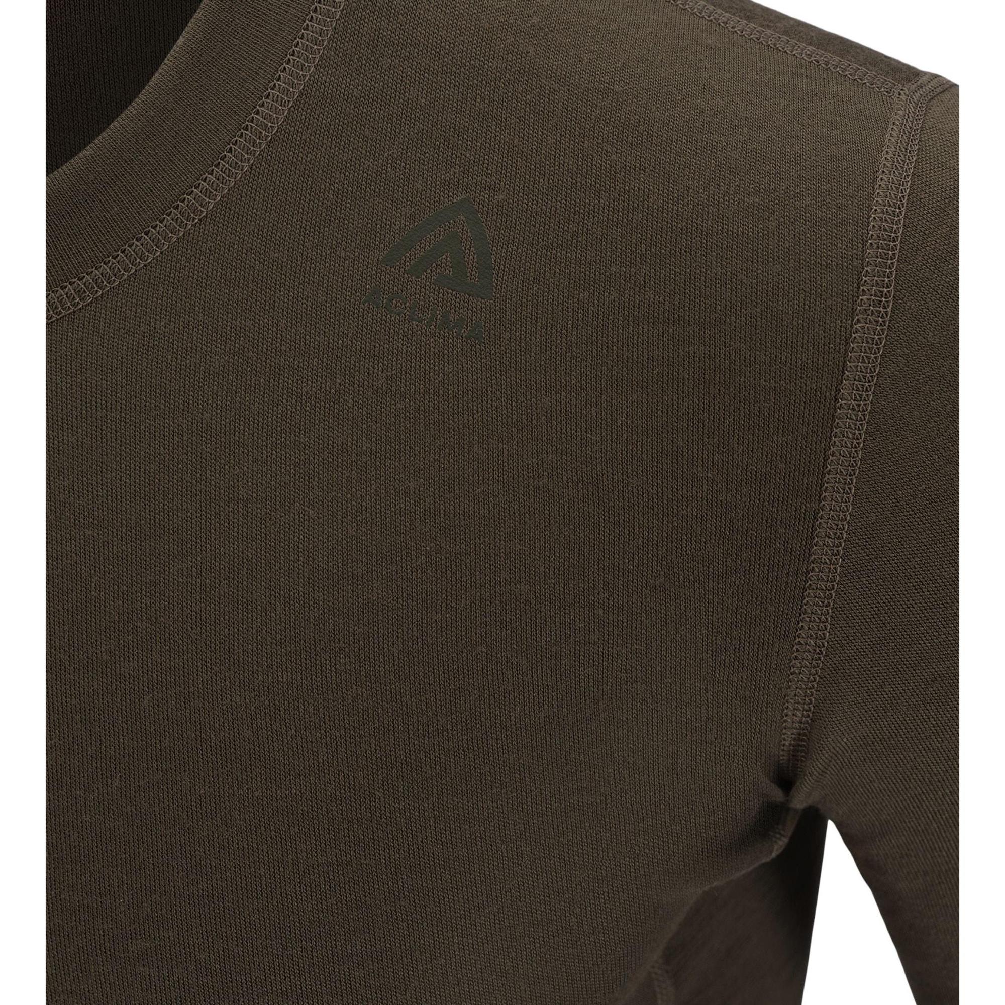 Aclima - WarmWool Crewneck Herre // Olivengrøn - Image 4