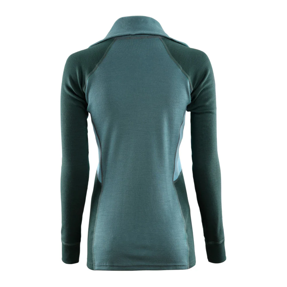 Aclima - WarmWool Dame Polo // Blå - Image 2