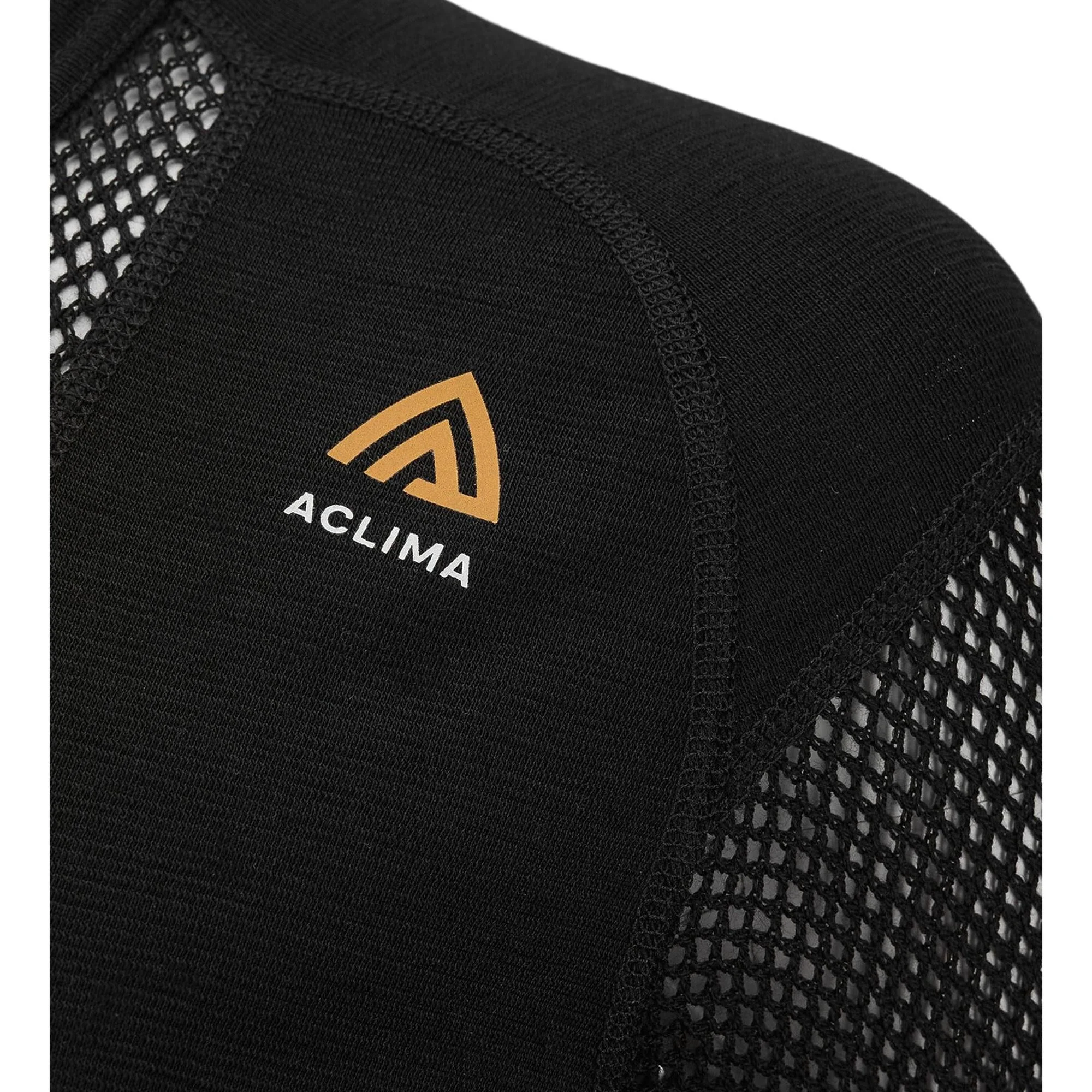 Aclima - WoolNet 120g Dame Crew Neck Uldtrøje // Sort - Image 4