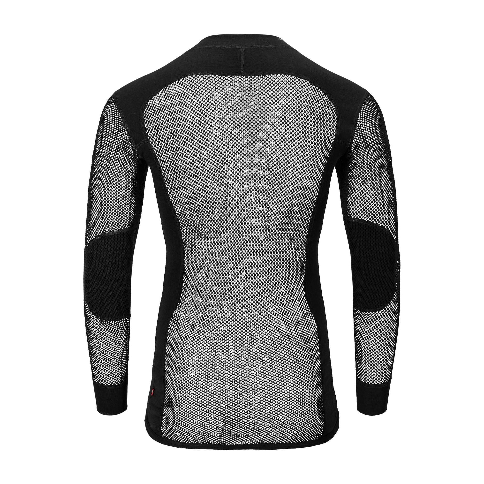 Aclima - Woolnet 120g Herre Crew Neck Uldtrøje // Sort - Image 2