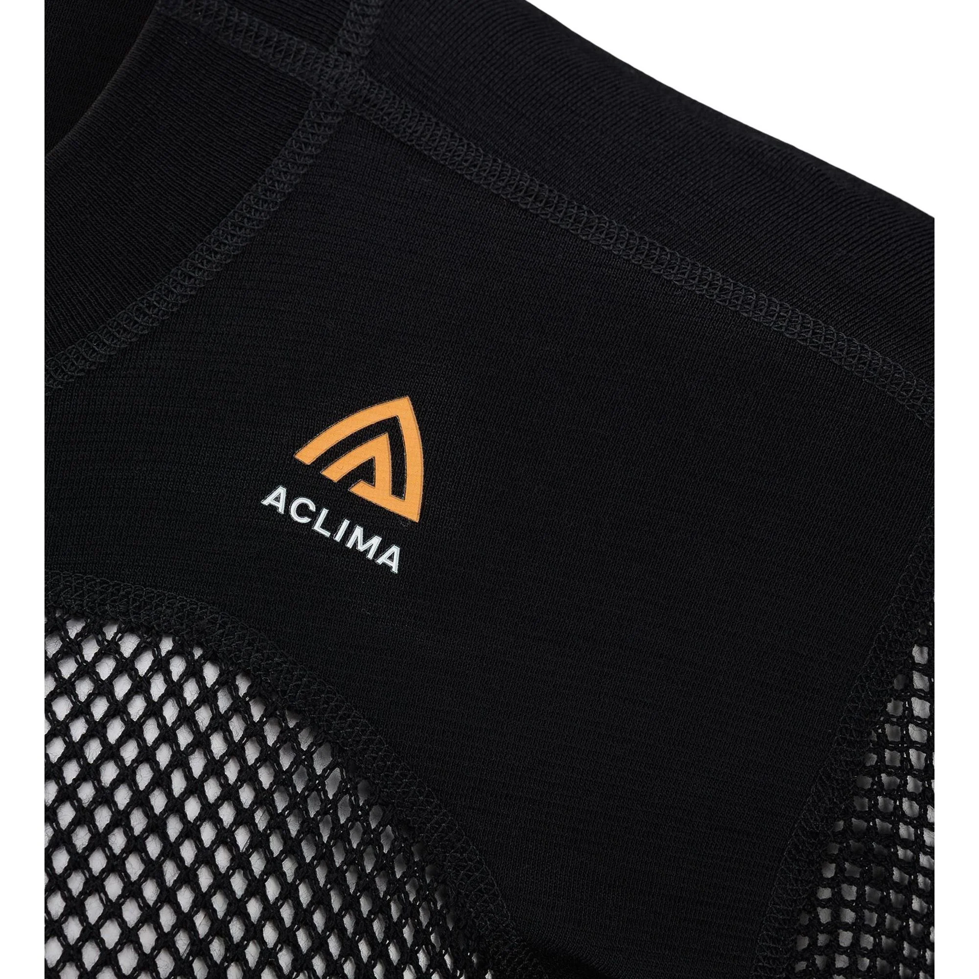 Aclima - Woolnet 120g Herre Crew Neck Uldtrøje // Sort - Image 4