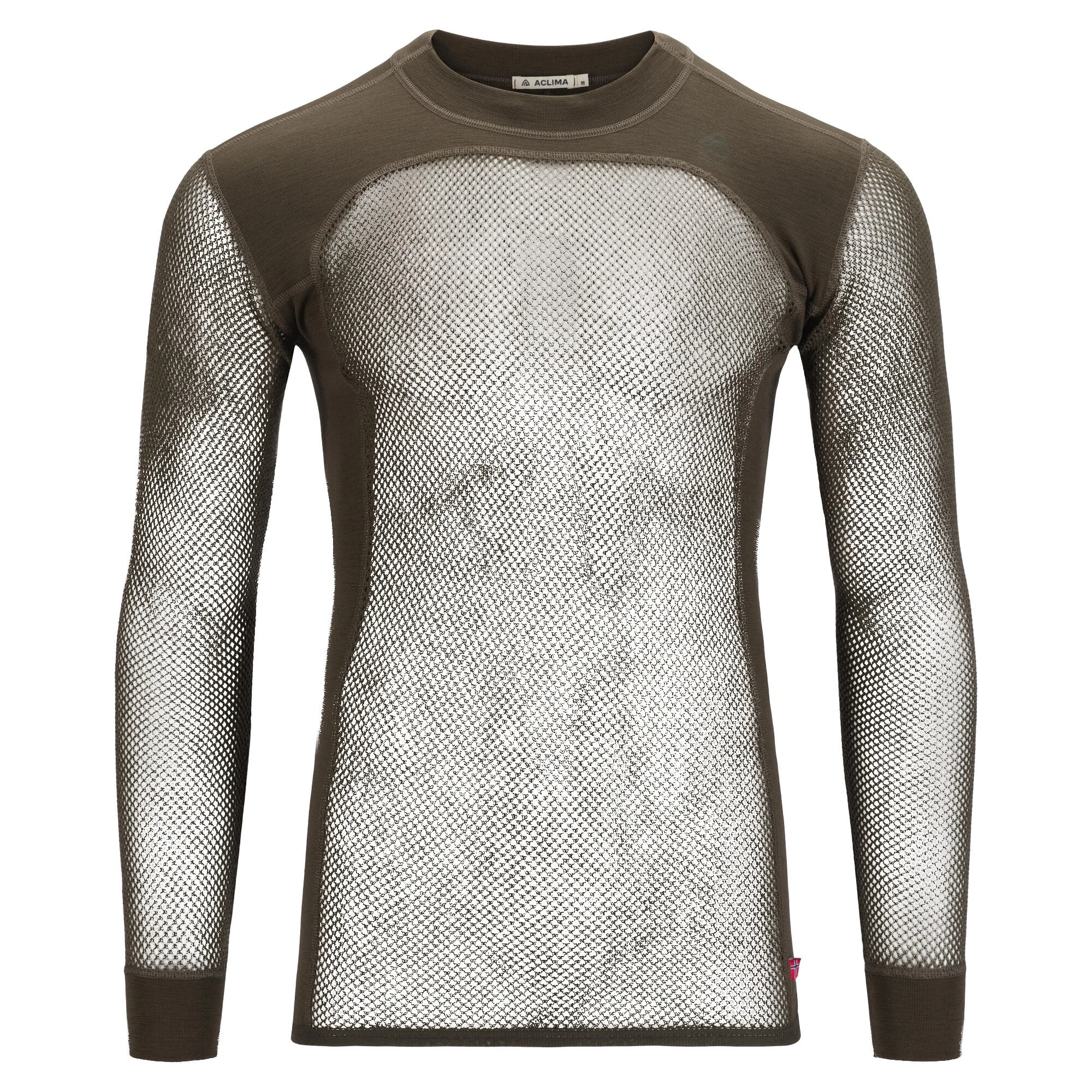 Aclima - WoolNet 120g Herre Crew Neck Uldtrøje // Tarmac