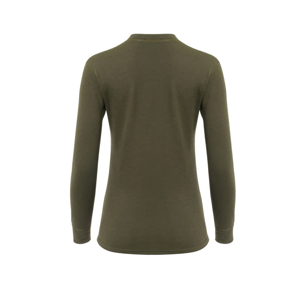 Aclima - WoolTerry 220g Dame Crew Neck // Olivengrøn - Image 2