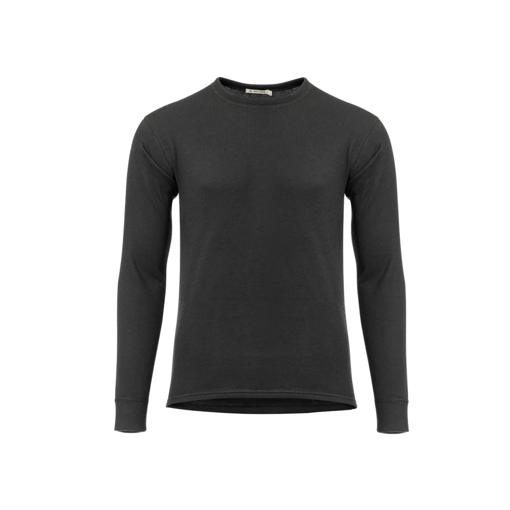 Aclima - WoolTerry 220g Herre Crew Neck // Sort