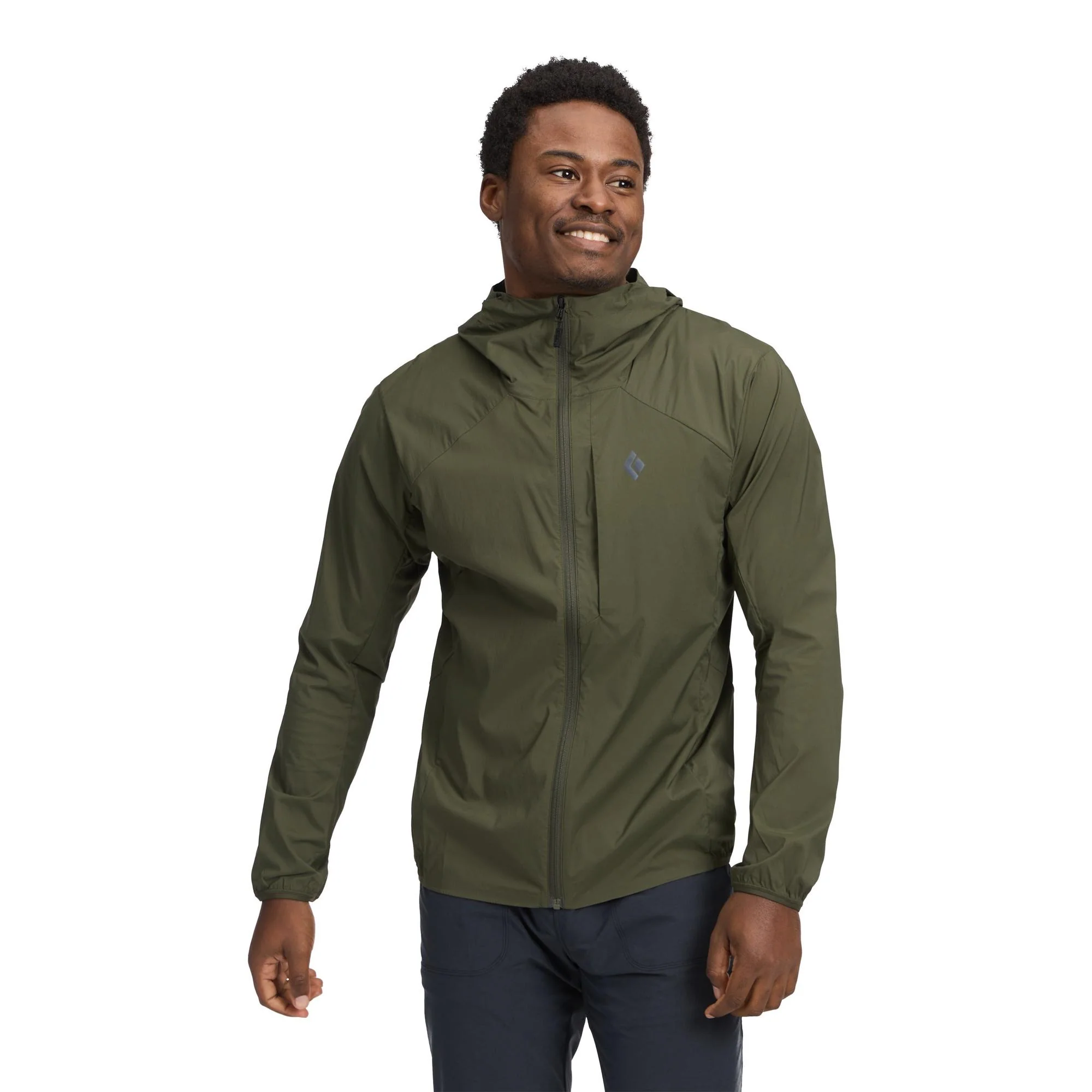Black Diamond - Alpine Start Let Softshell Herre Jakke // Dark Moss - Image 2