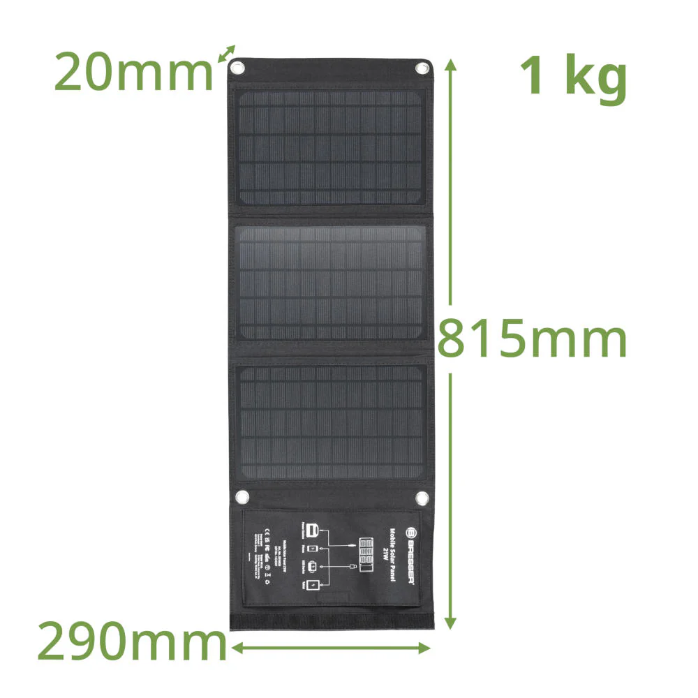 Bresser - Mobile Solar Solcellepanel 21W - Image 2