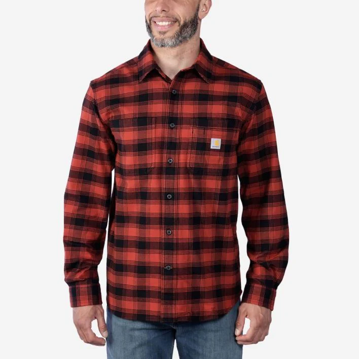 Carhartt - Flannel L/S Plaid Skjorte // Rød Okker - Image 2