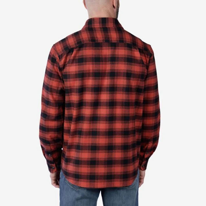 Carhartt - Flannel L/S Plaid Skjorte // Rød Okker - Image 3