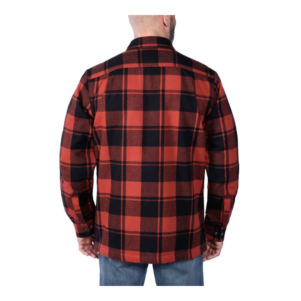 Carhartt - Flannel Sherpa-Lined Skjorte // Rød Okker - Image 2