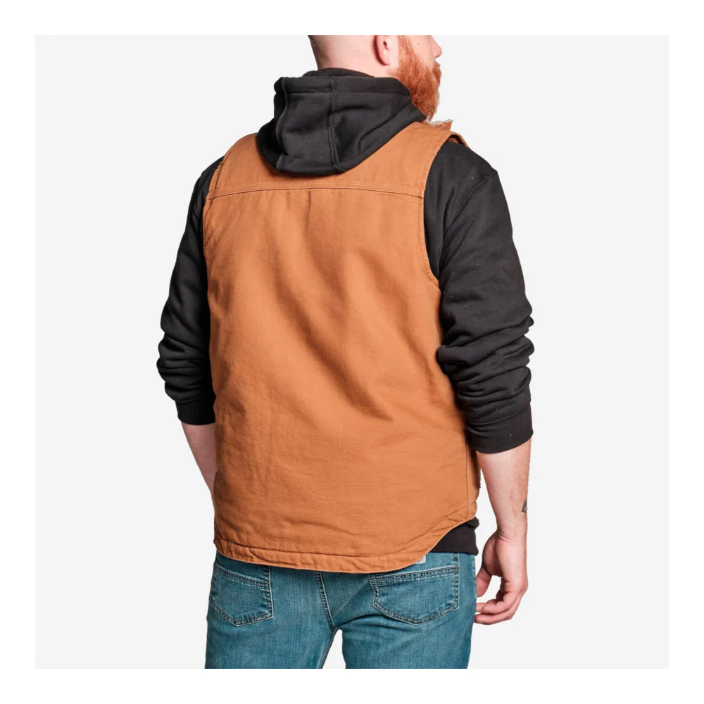 Carhartt - Washed Duck Lined Mock Neck Vest // Brun - Image 5