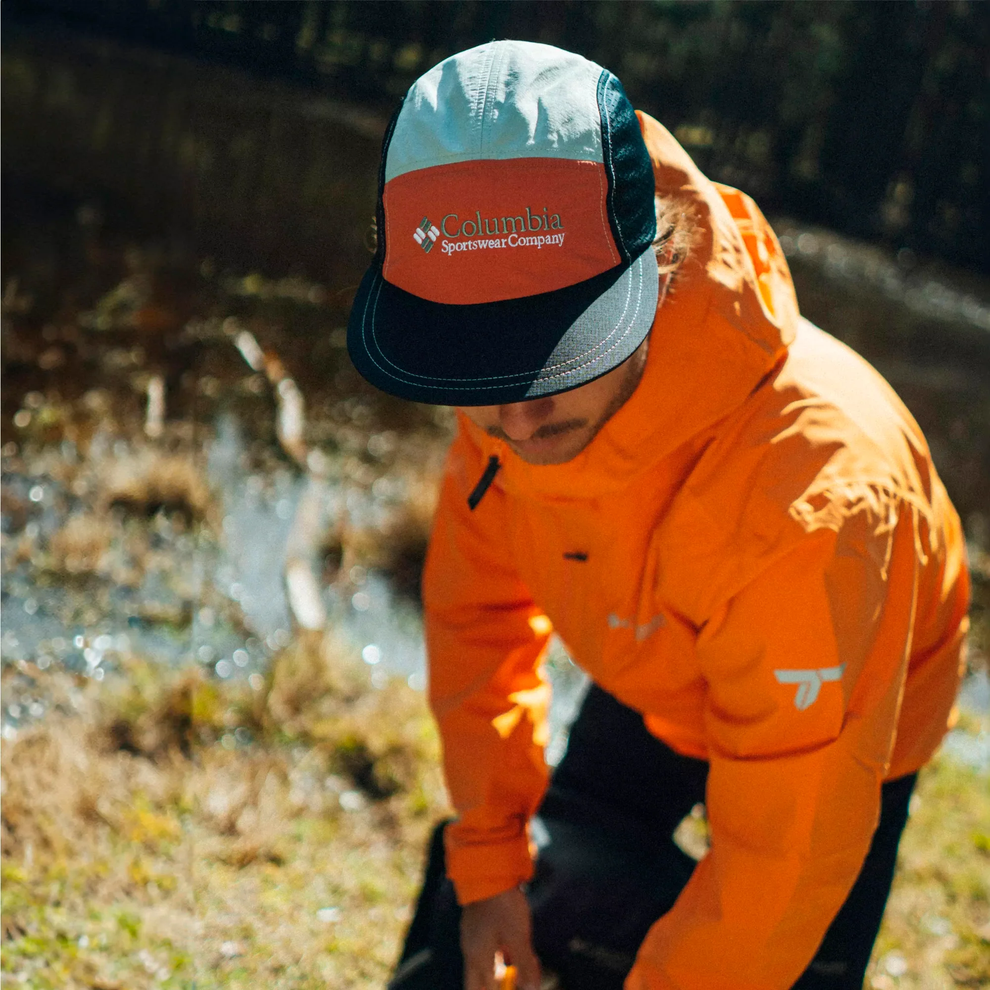 Columbia - Ampli-Dry II Vandtæt Herre Skaljakke // Koi (Orange) - Image 9