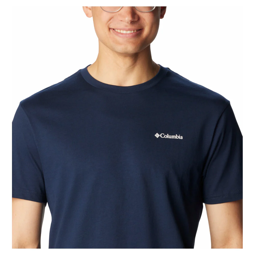 Columbia - Basic Logo Herre T-shirt // Navy - Image 2