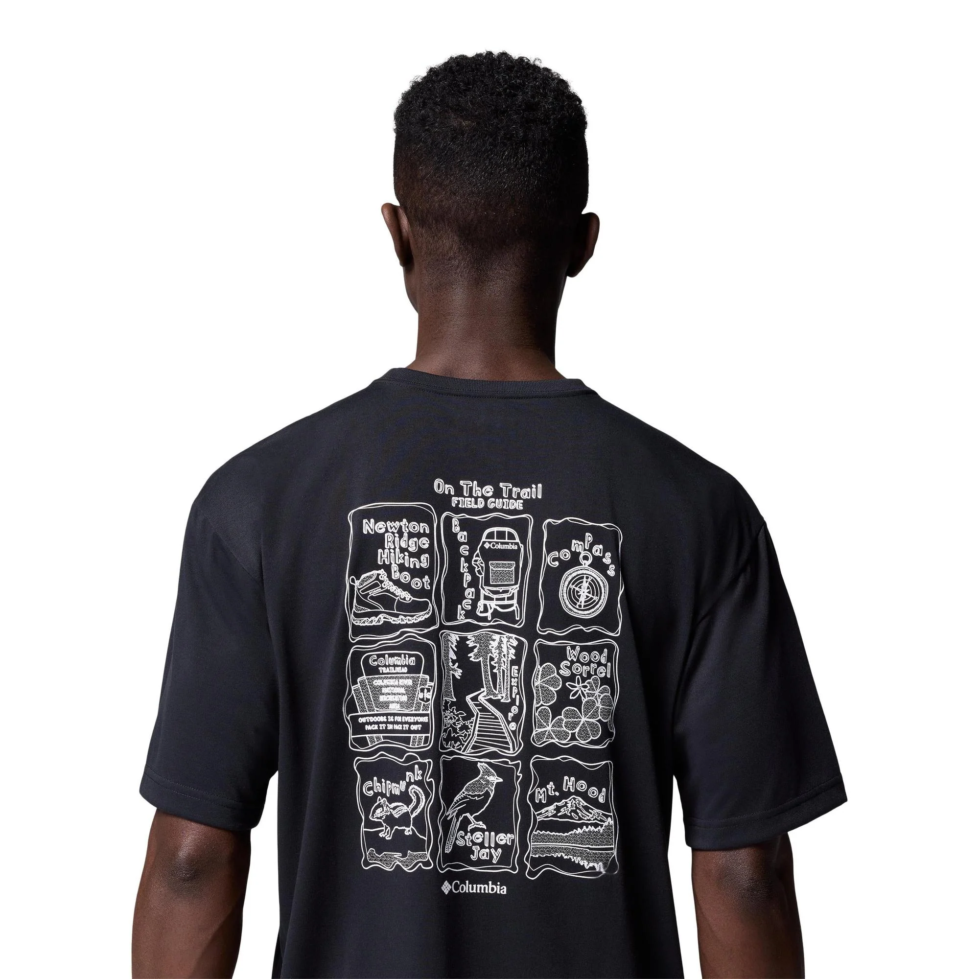 Columbia - Cedar Trail  Back Graphic T-shirt // Sort - Image 2
