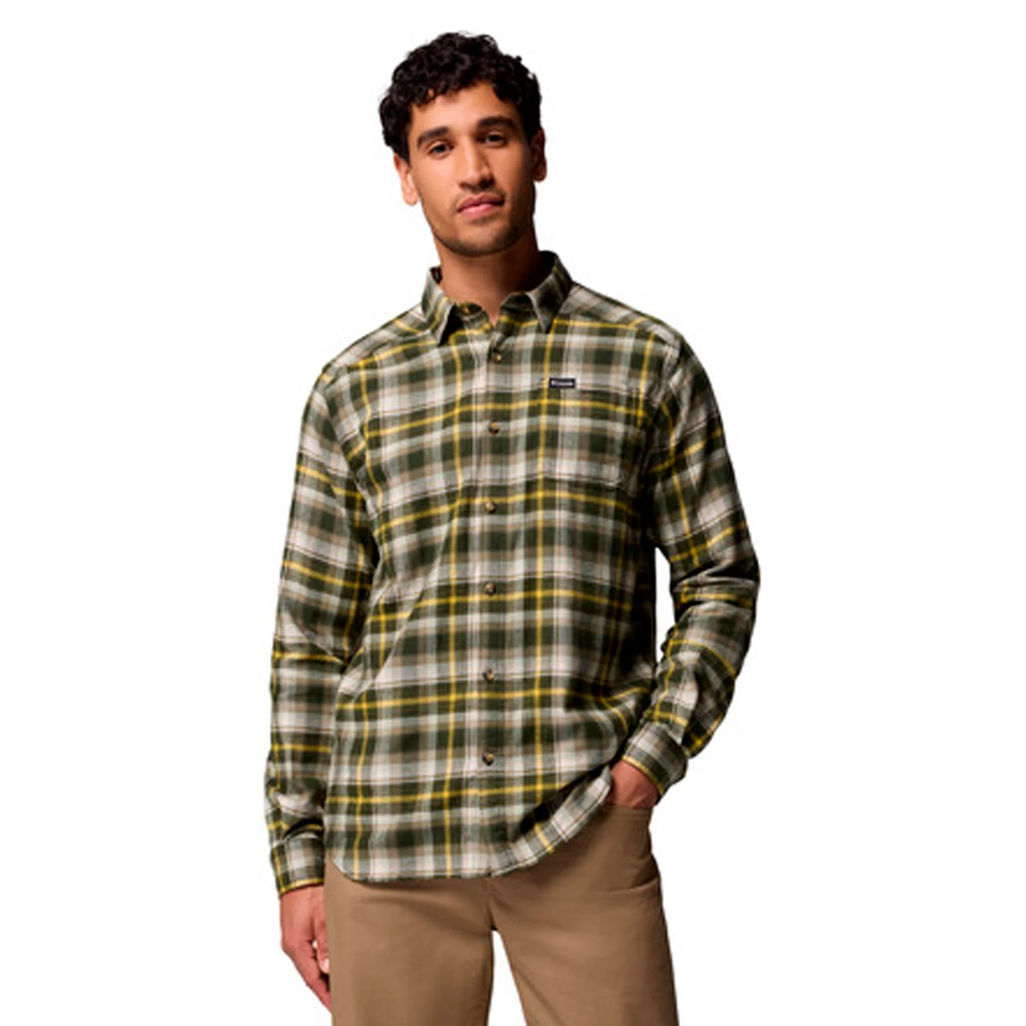 Columbia - Cornell Woods Flannel Langærmet Herre Skjorte // Greenscape