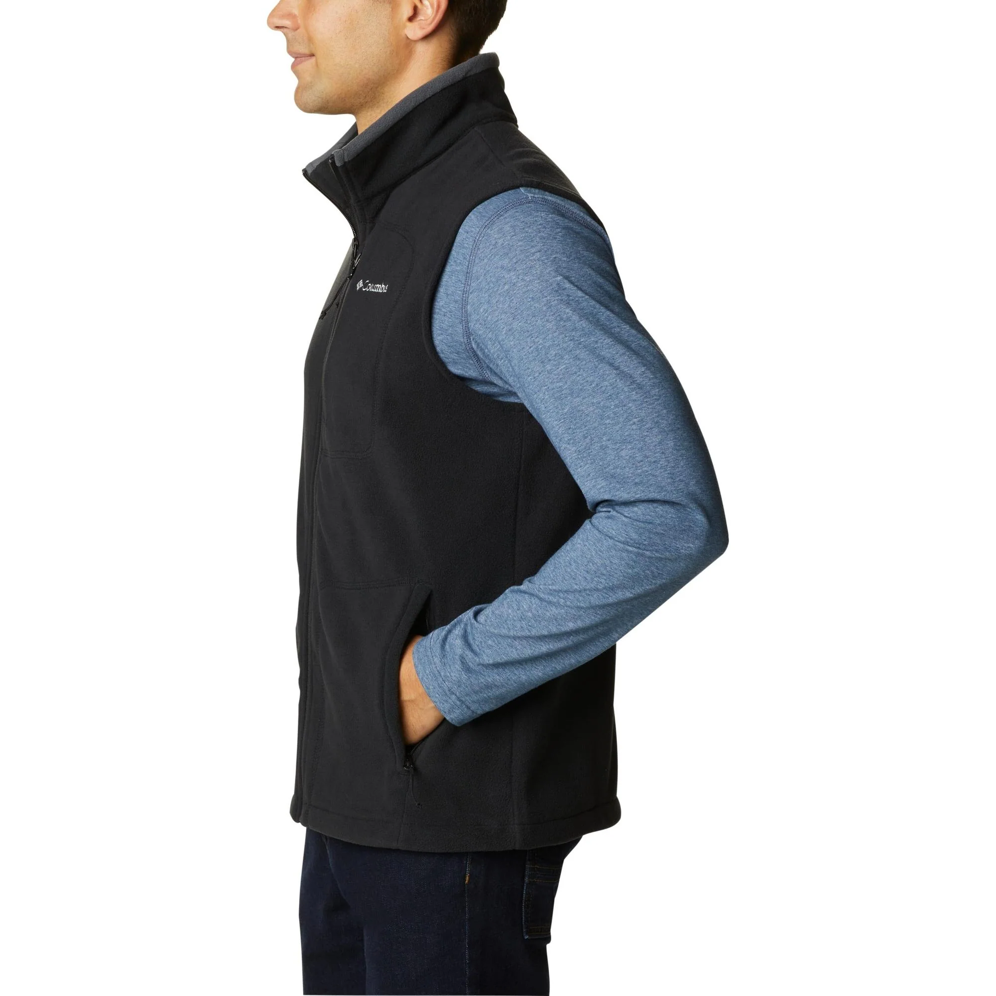 Columbia - Fast Trek Fleece Vest // Sort - Image 2