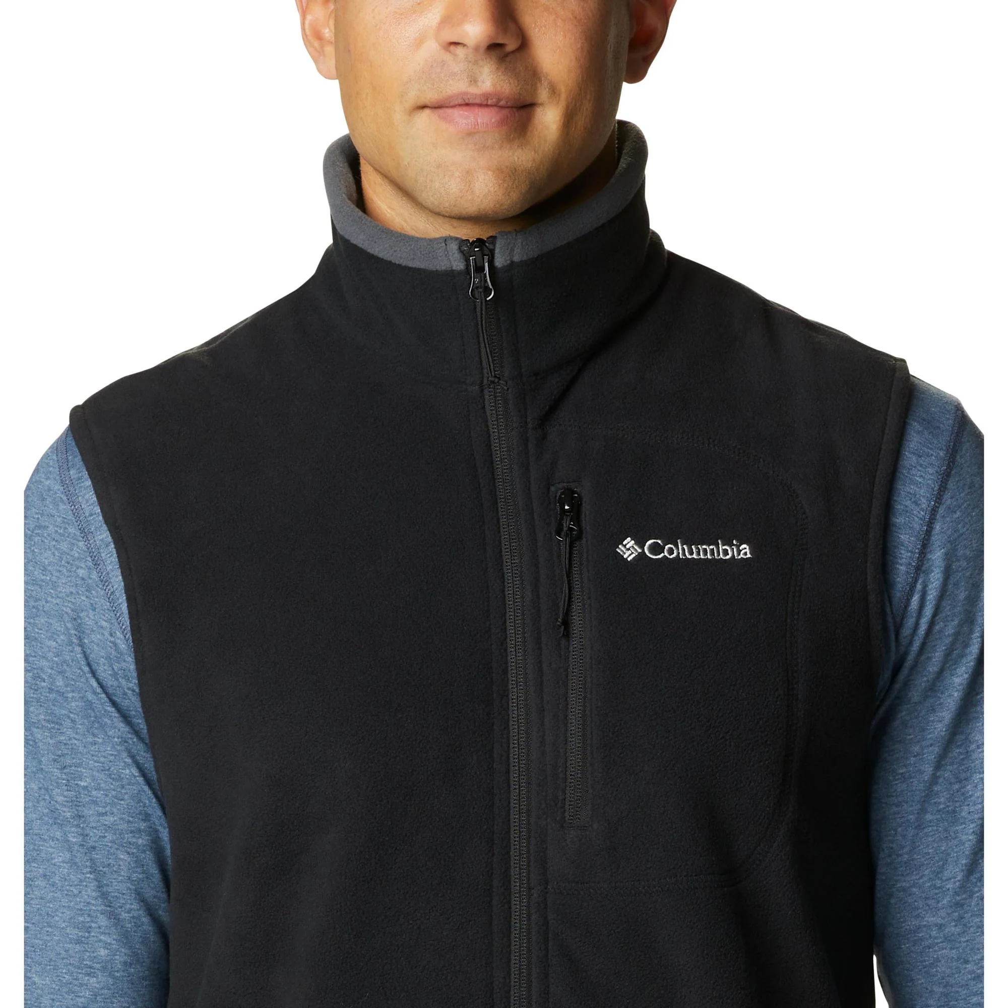 Columbia - Fast Trek Fleece Vest // Sort - Image 3